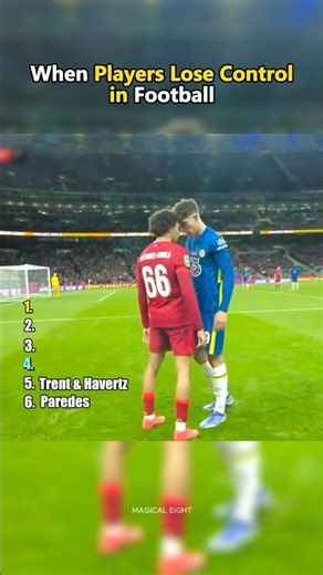 When Players Lose Control in Football