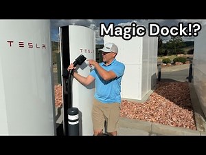 How to Use New Tesla Supercharger V4 Magic Dock CCS Plug In Park City, Utah