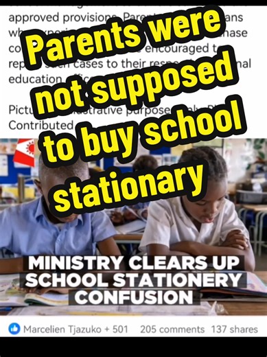 Government Assurance on Free School Stationery Materials