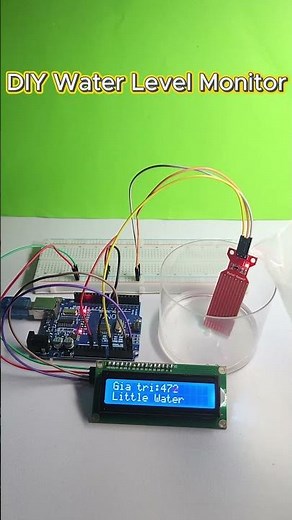DIY Water Level Monitor | Arduino - Water Sensor - LCD-I2C