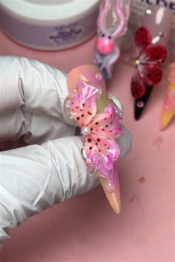Stunning 3D Flower Nail Art Designs