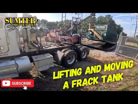Lifting and moving a Frac Tank