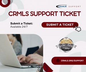 CRMLS support is here to help. Submit a ticket any time and from anywhere, and our award-winning customer service team will address the issue via phone or live chat during available hours. Available in English or en Español. You can rely on us. 800-925-1525 | www.crmls.org/support | California Regional MLS (CRMLS) | Facebook