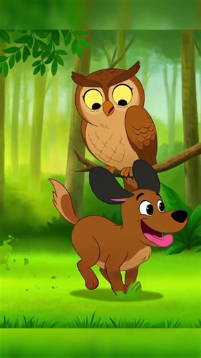 Ek owl or kutta ki kahani. #cartoon #panchatantrastories #cartoonstory