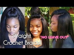 Straight Crochet Braids NEVER LOOKED SO NATURAL!! | TEEDAY6