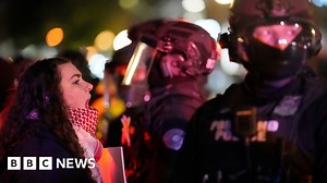 Second night of US protests over ICE shooting of woman in Minneapolis