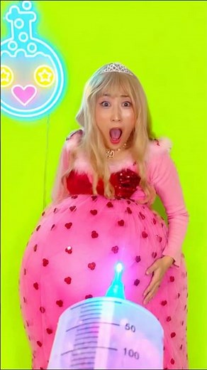 🍭Candy or Fruit? 🍉 Princess Belly POPPED! 🤣 #happydojo #familycomedy #funnyshorts