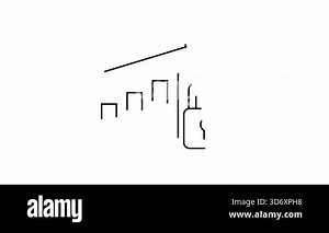 Outline of a graph with an upward arrow and unlocked padlock