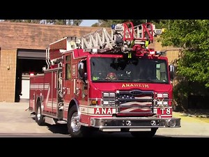 Anaheim Fire & Rescue Truck 8 Responding