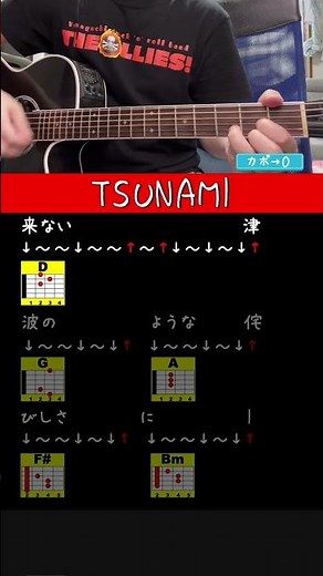 [Guitar Beginners] TSUNAMI / Southern All Stars