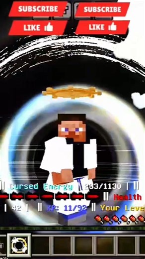 Gojo Domain Expansion🔥|| Jujutsu Awakening Addon #minecraft #shorts #jujutsukaisen