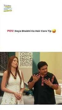 POV Daya Bhabhi Ka Hair Care Tip ! #tmkoc #funny #jethalal #daya #shortsfeed