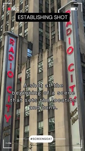 Establishing Shot 14, Camera Shots by Screengoat #filmmaker