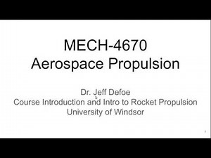 Aerospace Propulsion Lecture 01 part 1