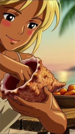 Satisfying Cooking Fresh Conch Fritters Seaside ASMR 🐚 🌊 Tropical Beach Cooking Conch Shells 8K