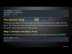 How to Efficiently Add Rows to a 2D Empty NumPy Array in Python