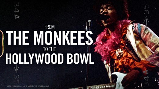 Jimi Hendrix on Instagram: "Watch the short-film "From The Monkees To The Hollywood Bowl" which documents #JimiHendrix opening for The Monkees in July 1967 and the road to their Hollywood Bowl concert on August 18, 1967. #Hendrix #TheMonkees #Jimi #HollywoodBowl @themonkees"