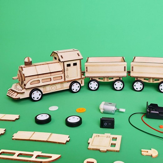 Personalized Motor-driven Train DIY Kit: Educational STEM Toy - Etsy