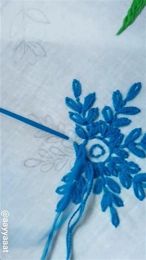 Easy Yet Elegant Embroidery Design #shorts #embroidery #trending