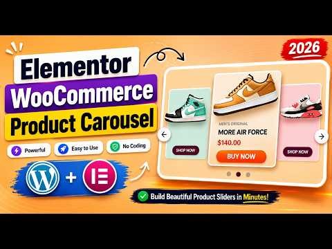 Elementor WooCommerce Product Carousel Tutorial (Free Slider Widget)