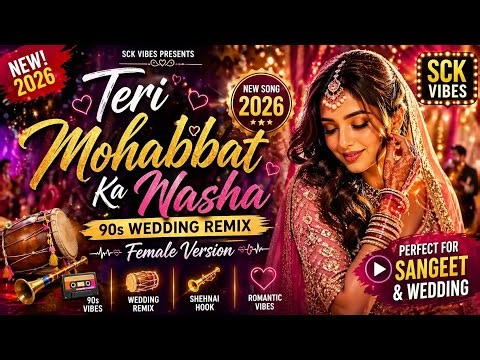 Teri Mohabbat Ka Nasha 💖 | 90s Wedding Remix | Female Version | New Song 2026 | SCK Vibes