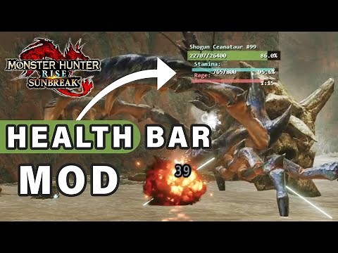 How to install Monster Health Bars mod for Sunbreak ► Monster Hunter Rise