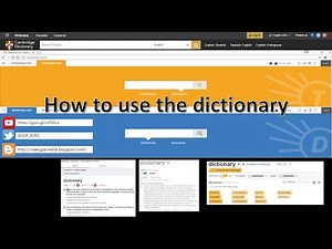 How to Use The English Cambridge Dictionary and Dictionary.com