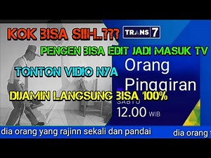 TUTORIAL MENGEDIT VIDIO JADI BISA MASUK TV LENGKAP KINE MASTER