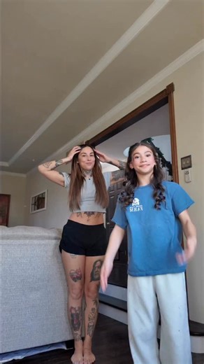 ✨Amanda Graves✨ 𝑔𝓁𝒾𝓉𝓉𝑒𝓇 𝓉𝒶𝓉𝓉𝑜𝑜𝓈 on Instagram: "Dancing with my mini me on Christmas Eve 😊 I hope everyone has a great holiday ❤️‍🔥❤️‍🔥"