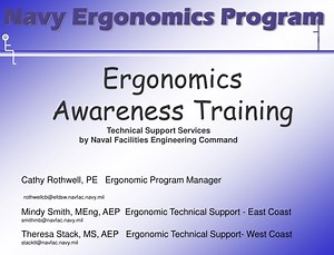 Ergonomics Awareness Training - SlideServe