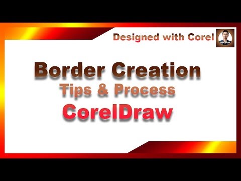How to create Border in CorelDraw #corelDraw #designedwithcorel #corelDrwawtips