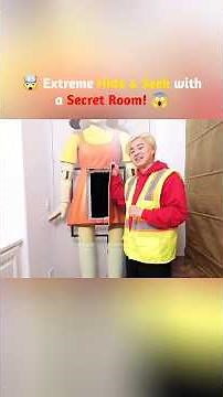Extreme Hide & Seek with a Secret Room! 🤯 #24hours #challenge