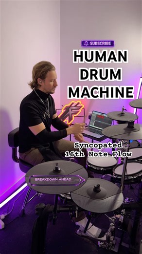 Heavy BREAKBEAT Drum Groove (Linear 16th Notes) 🤖🥁