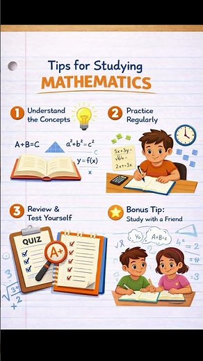 3 Smart Tips to Study Mathematics Faster 📘 | Bonus Tip Included
