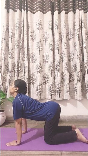 How to do cat cow pose#yogasana #ytshort #yogaposition