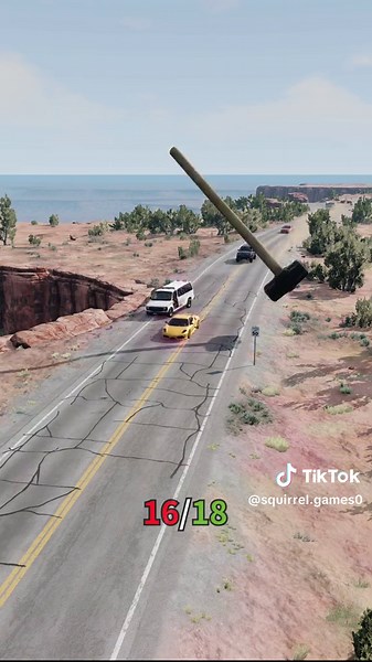 Tesla vs Squirrel: Epic BeamNG Drive Gaming Footage
