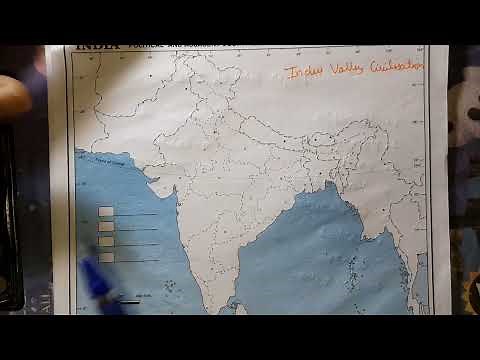 Major Harappan Sites On Map || India Valley Civilization || Class 12th Map History 🟥