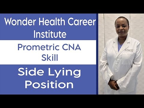 Side-lying position: Prometric CNA Skill