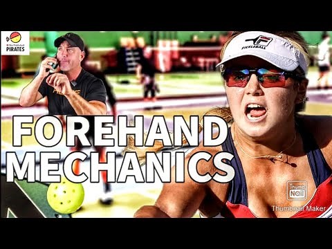 Super Slow Motion of a Forehand Drive in Pickleball: Private Lesson