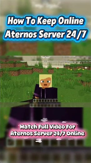 How To Make Aternos Server 24/7 Online 😍 #minecraft #shorts