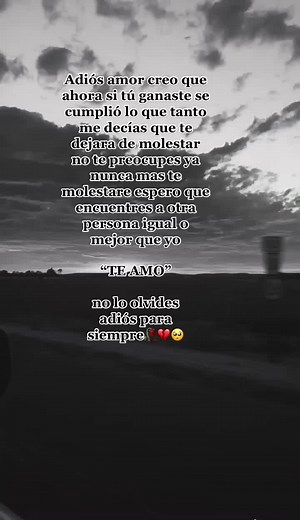 Adiós para siempre: Un mensaje de amor y despedida