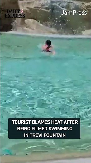A tourist has reportedly been fined €500 after taking a dip in Rome’s iconic Trevi Fountain 😳