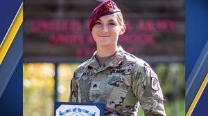 Soldier becomes first-ever active duty female Army sniper