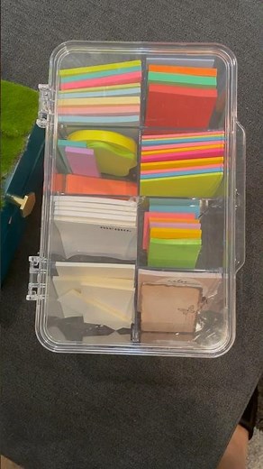 Sticky Note Organization Using a Tea Organizer #stickynotes