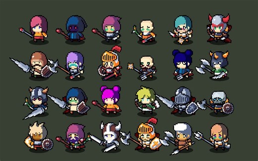 【Unity素材推荐】2D人物订制生成插件 可自由组合生成2D人物序列图 2D Pixel Unit Maker - SPUM