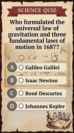Who Formulated the Universal Law of Gravitation? 🍏✨