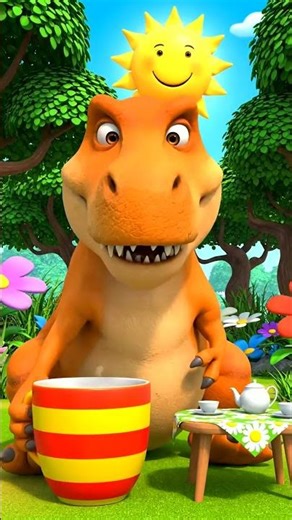 T-Rex Crash Lands a Tea Party! 🦖☕ Hilarious Dinosaur Animation!