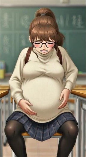 Beautiful Pregnant Student Anime Woman Struggles With Everyday Life | #pregnancy #comedy