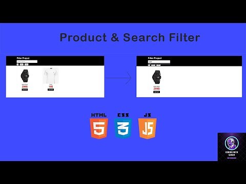 How to Create a Product Filter with HTML, CSS, JS (2022) | JavaScript Tutorial