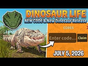 NEW DEINOSUCHUS UPDATE! + NEW CODES | Dinosaur Life Roblox (July 5, 2026)